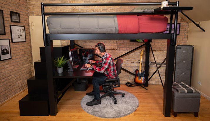 Do Loft Beds Come In Queen Size, Queen Size Loft Bed Frame With Desk