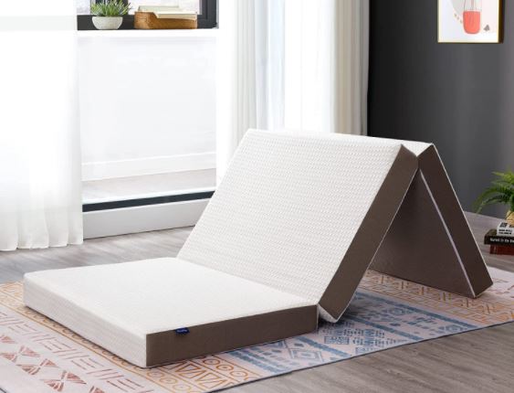 a folding mattress for guests